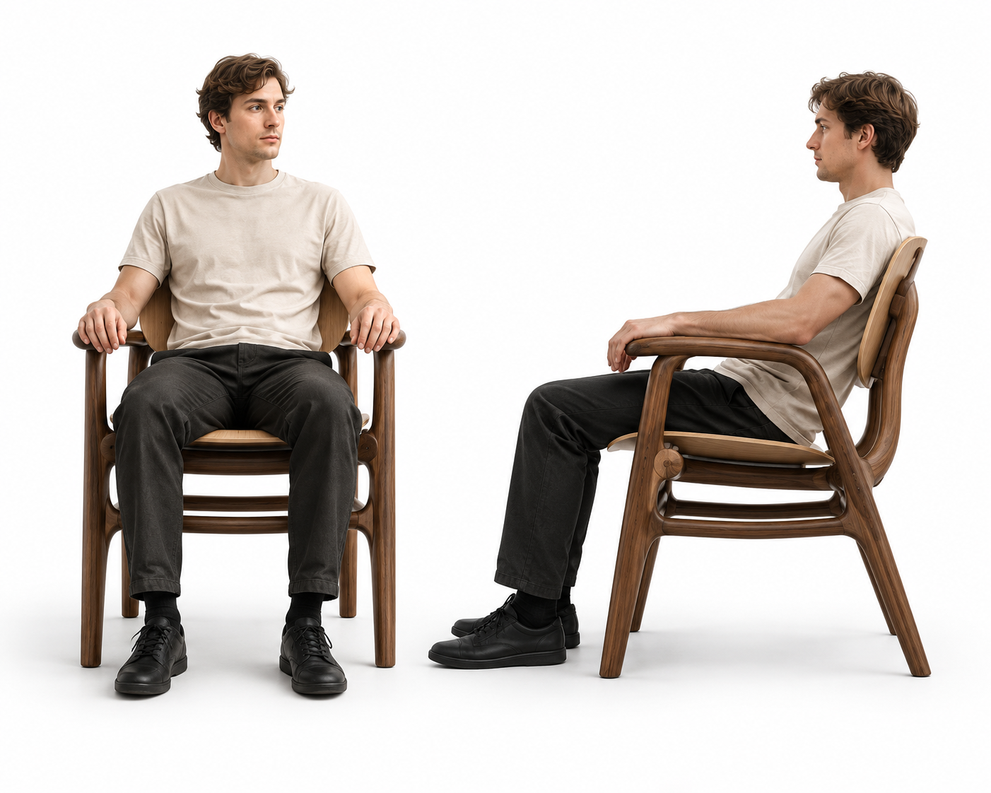 AI-rendered concept that became the direction for the final chair design.